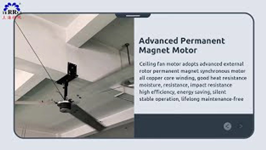 Grand ventilateur de plafond réversible,
