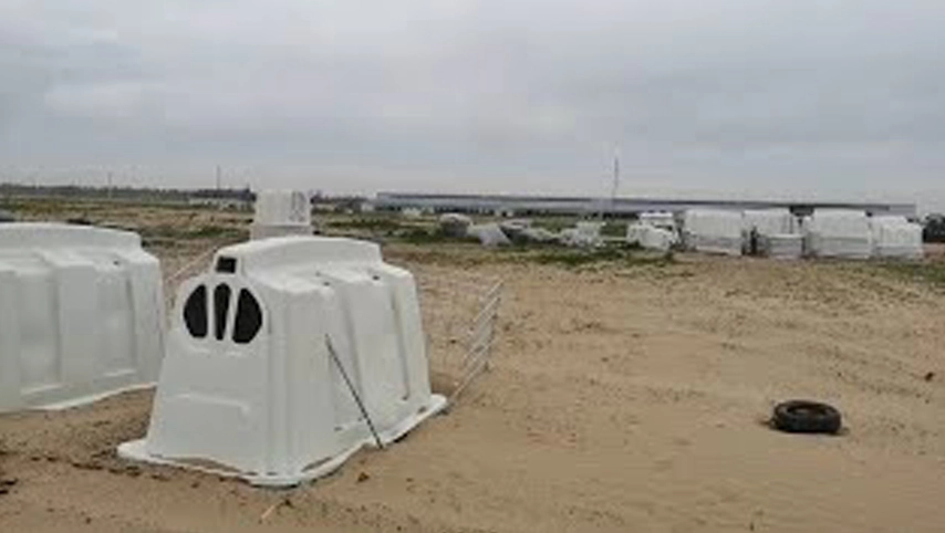 Daitry Farm Equipment Calf Hutch Calf Pen dans le désert