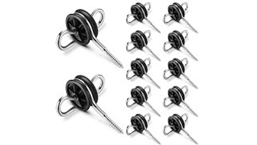 Clôture électrique vis dans l'ancre de la porte isolateur Accessoires de clôture ferme