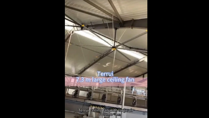 Grand ventilateur de plafond industriel