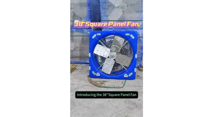 Vidéo de présentation du ventilateur à panneau carré de 38 pouces Fan1