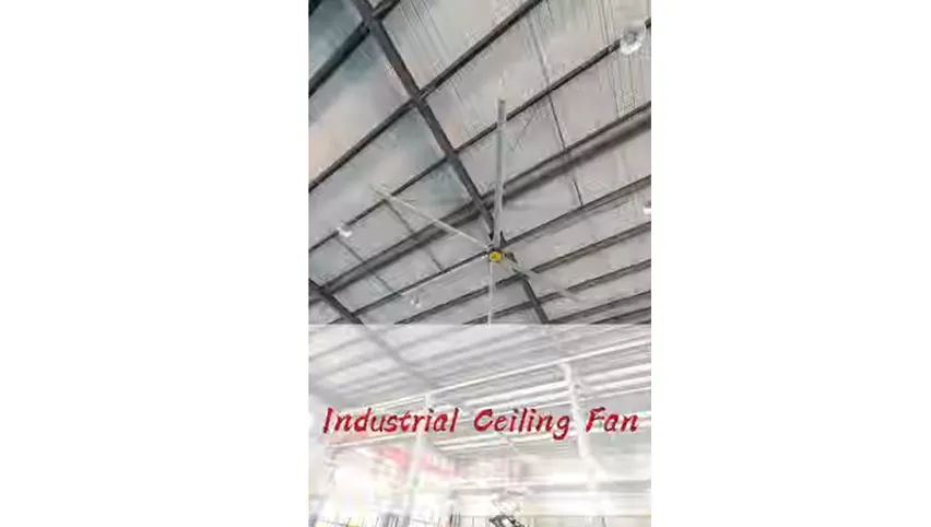 Présentation vidéo des ventilateurs de plafond industriels HVLS