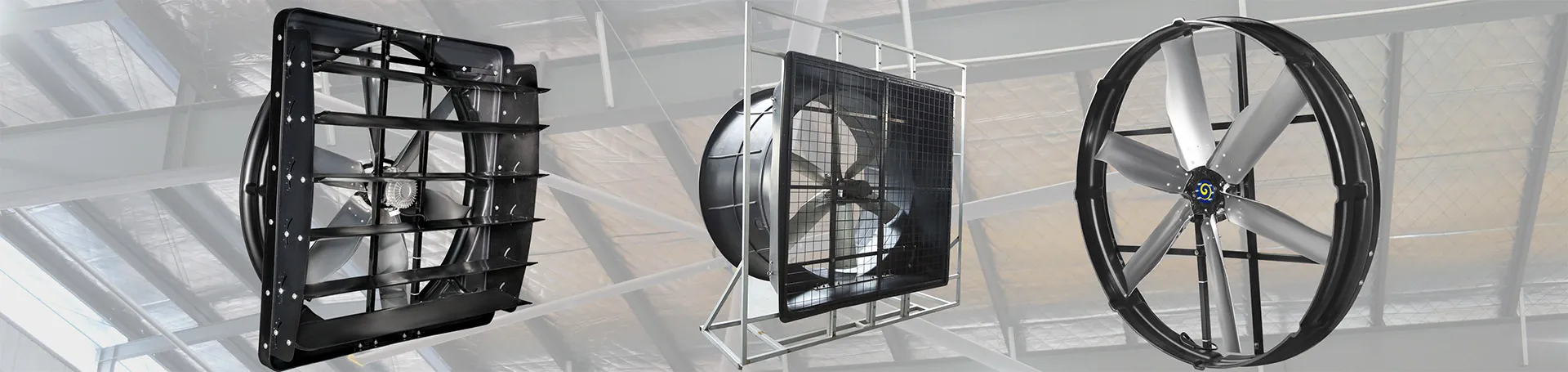 Ventilateurs de refroidissement pour élevages laitiers/avicoles