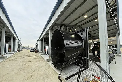 Maximisation du ROI industriel : Performances techniques du ventilateur d'extraction industriel EC Ultra-Flow de 2,5 m